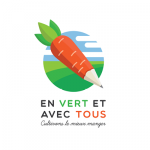 Logo En vert et avec tous, accompagné par Ronalpia