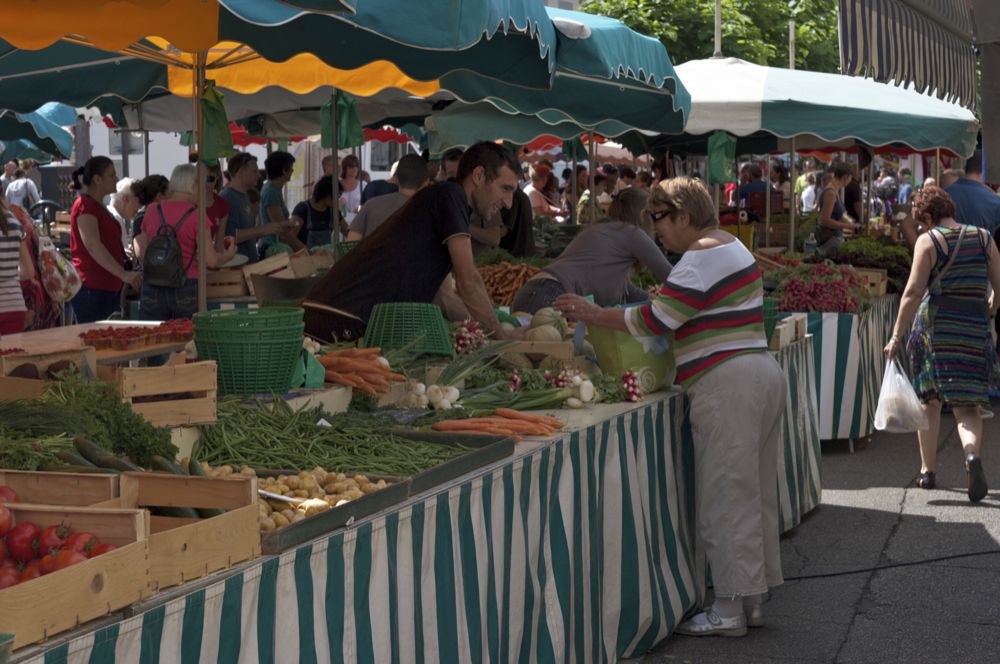 Marché près de Lyon